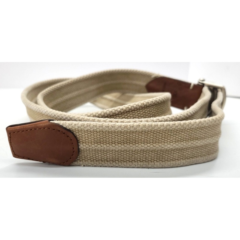 johnnie O Brentwood Washed Canvas D Ring Belt On the Go Beige Size XXL - Picture 4 of 12